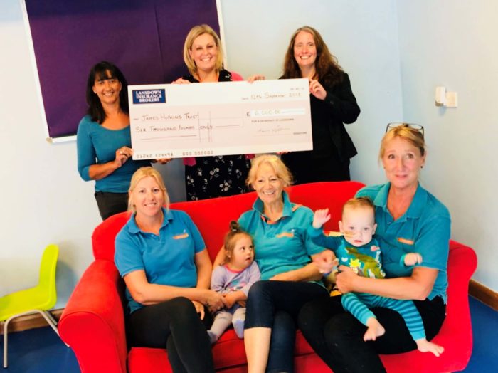 James Hopkins Trust cheque