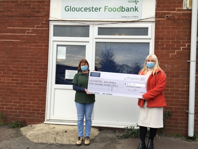 Gloucester food bank donation