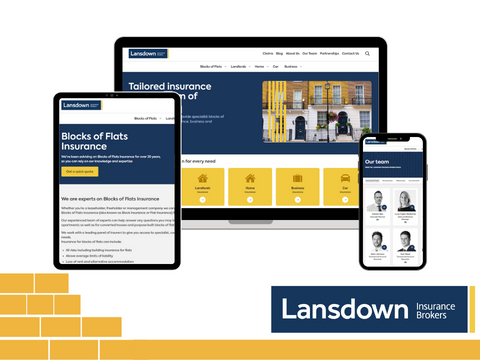 Lansdown website rebrand image