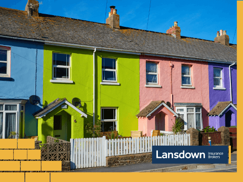 Colourful terraced houses